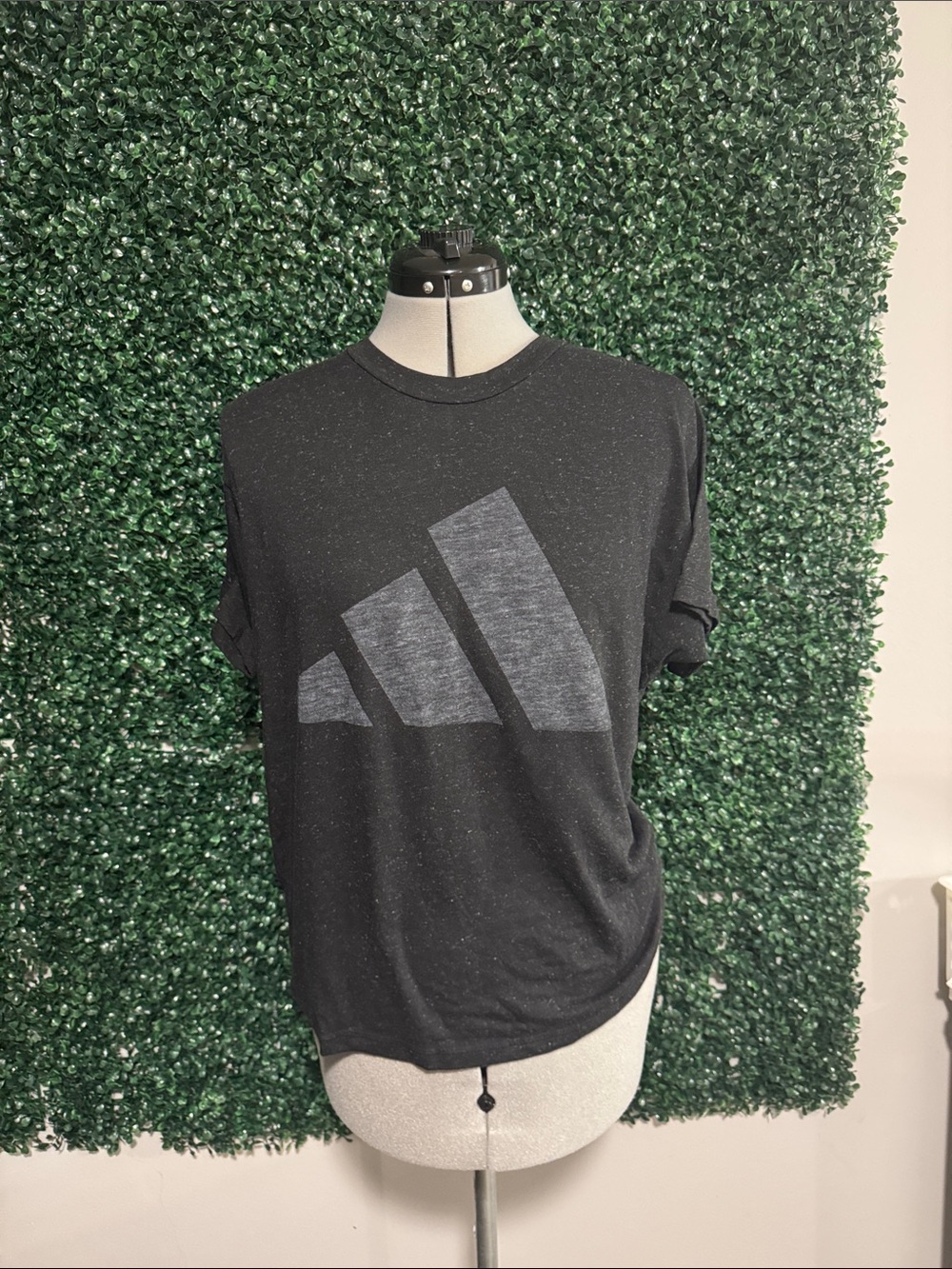 adidas Women's Black Logo Graphic Tee
